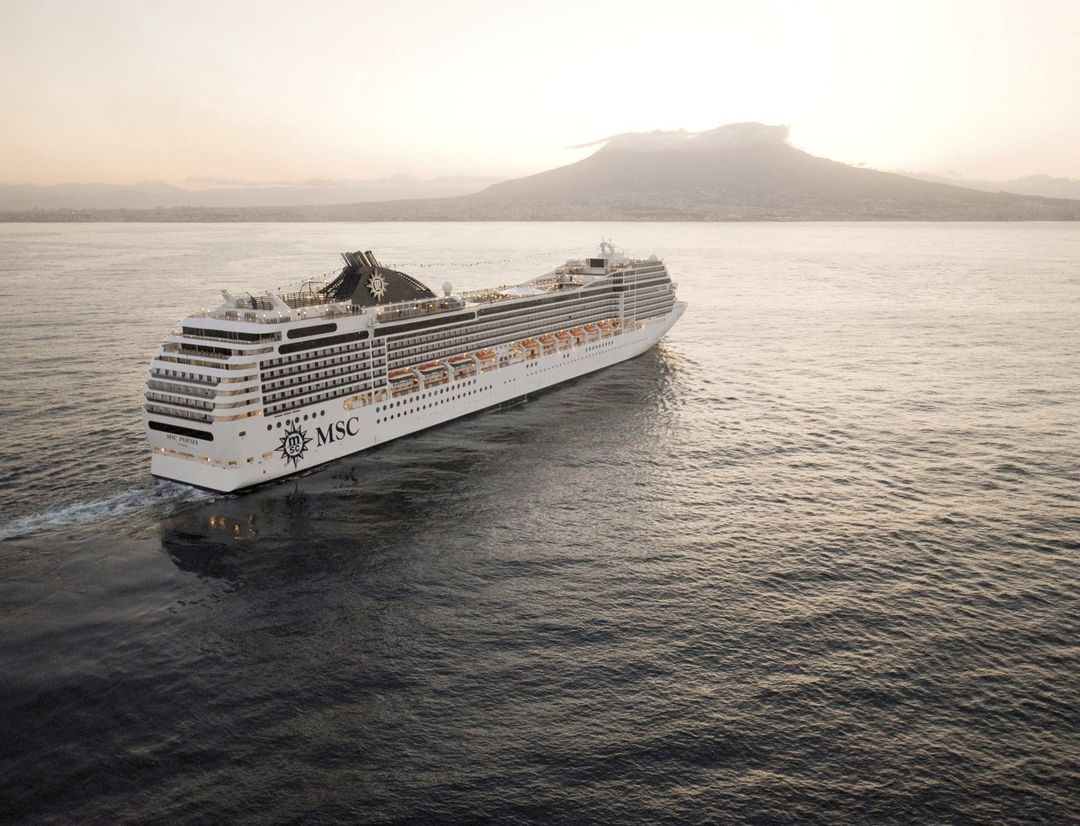 MSC Poesia sailing through the caribbean