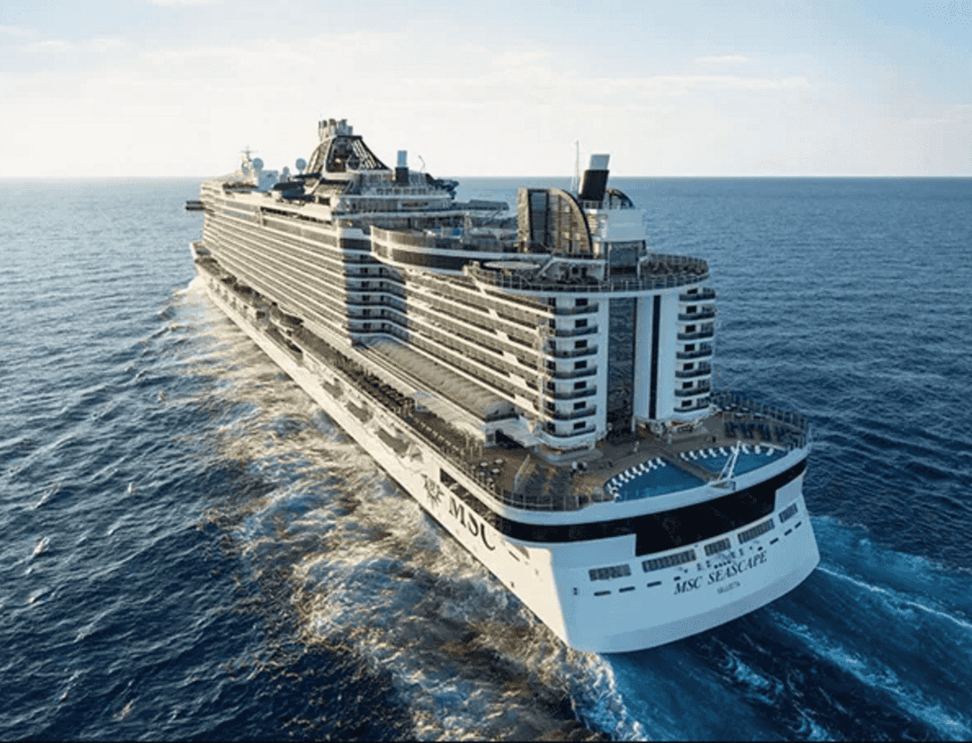 MSC Seascape sailing through the caribbean