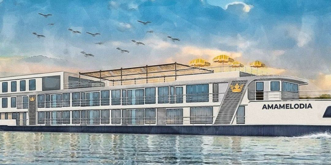 AmaMelodia sailing through the caribbean