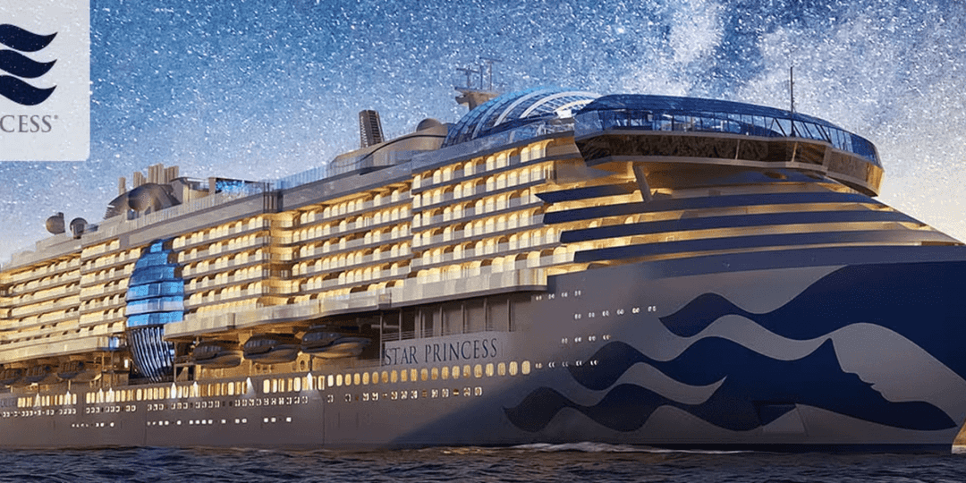 Star Princess sailing through the caribbean