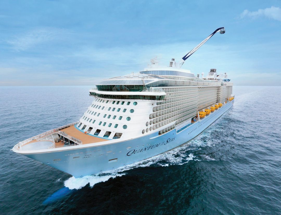 Quantum of the Seas sailing through the caribbean