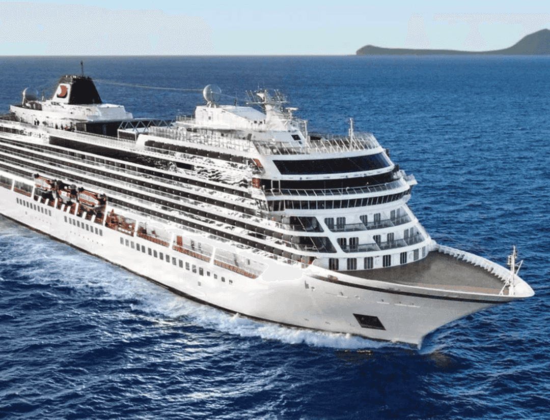 Viking Vesta sailing through the caribbean