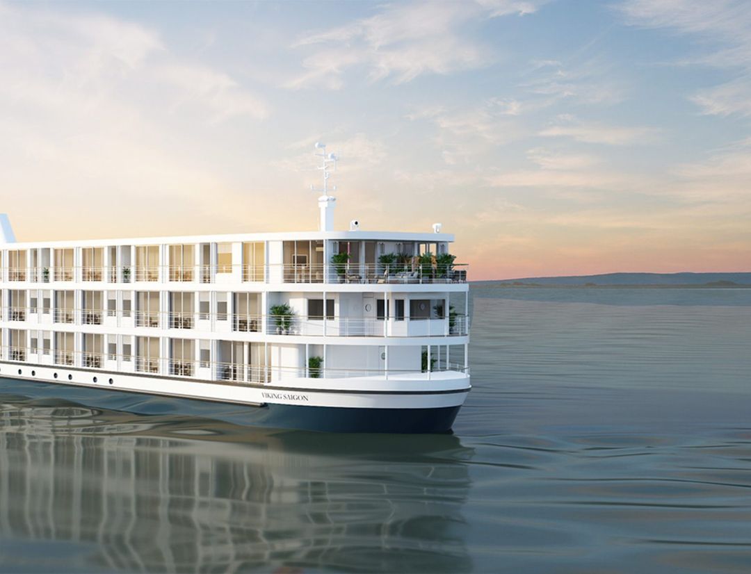 Viking Saigon sailing through the caribbean