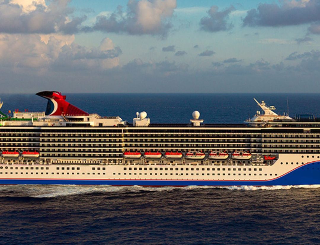 Carnival Legend sailing through the caribbean