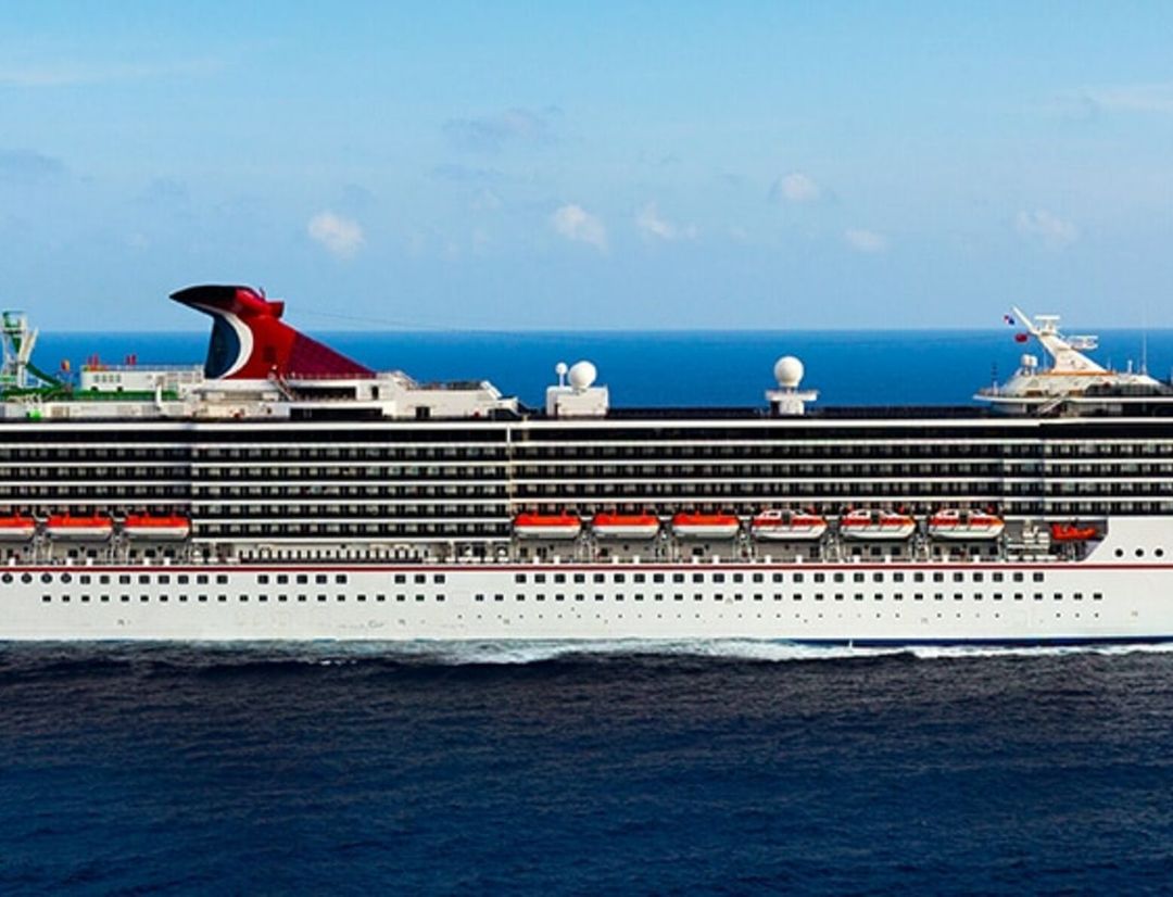 Carnival Miracle sailing through the caribbean