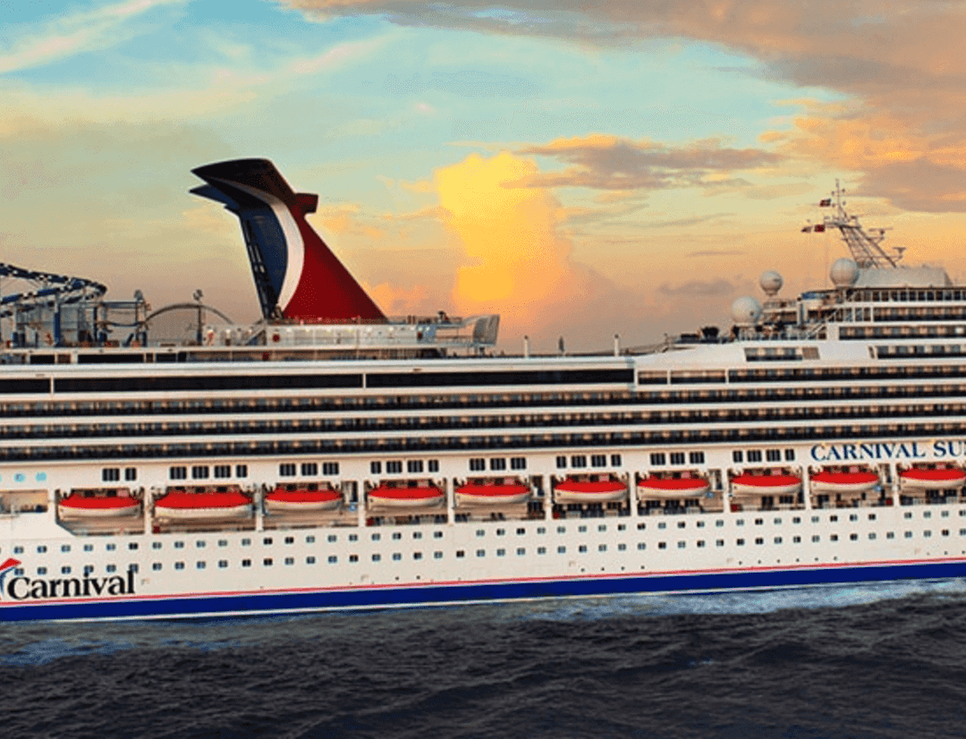 Carnival Sunshine sailing through the caribbean