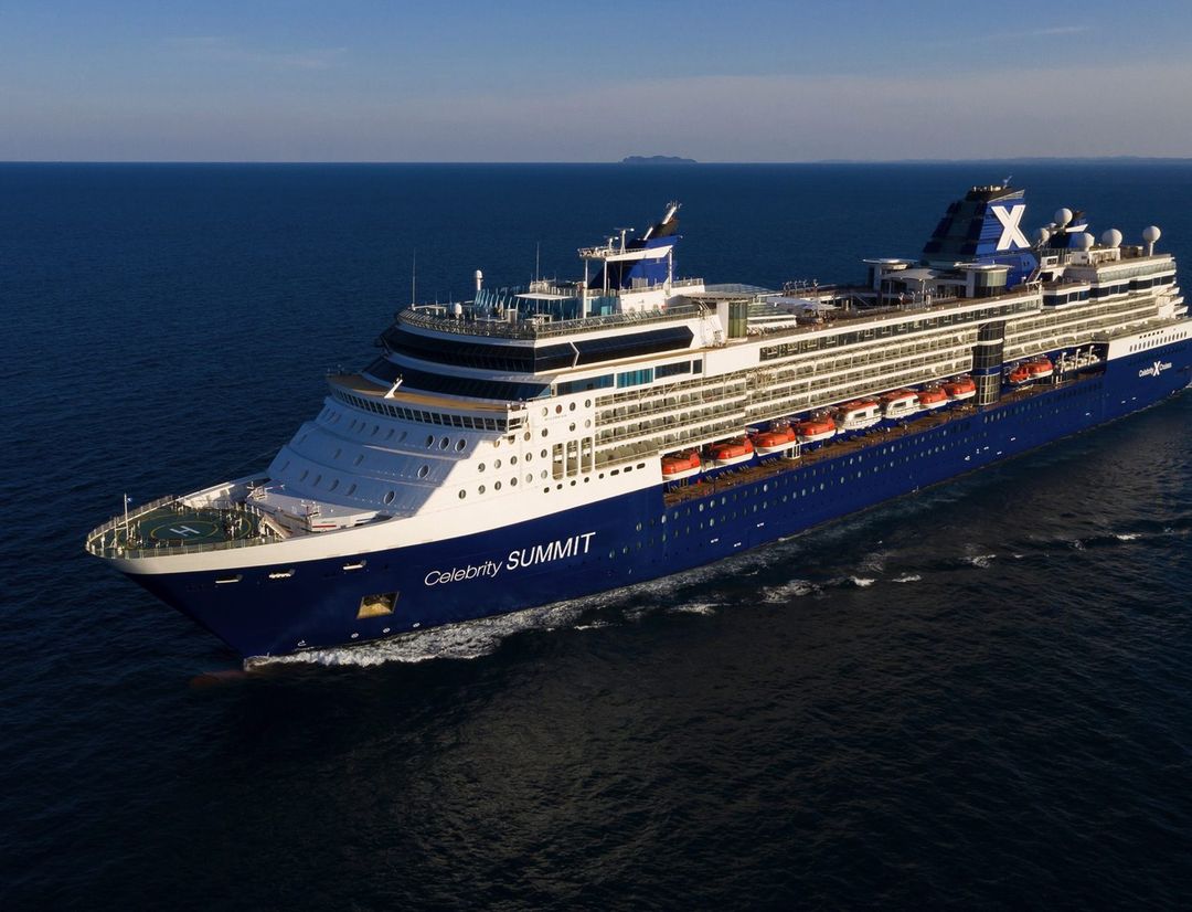 Celebrity Summit sailing through the caribbean