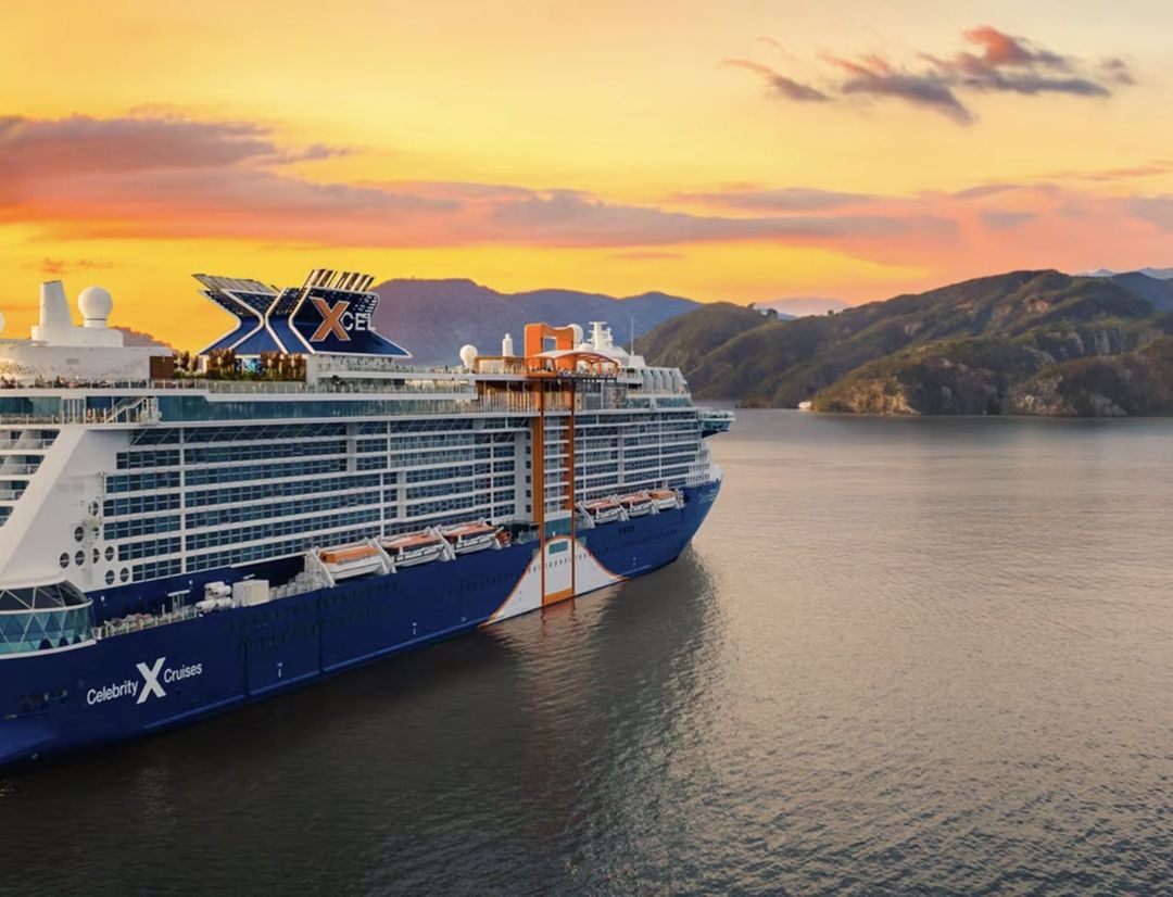 Celebrity Xcel sailing through the caribbean